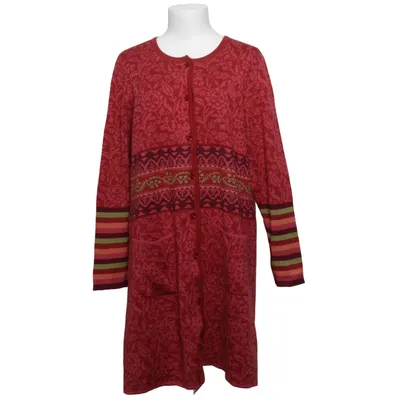 Kofta (Röd, Rosa, Flerfärgad) från Oleana Merinoull, Silke