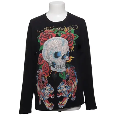 T-shirt (Black, Multicolored) from Ed Hardy Elastane, Polyester