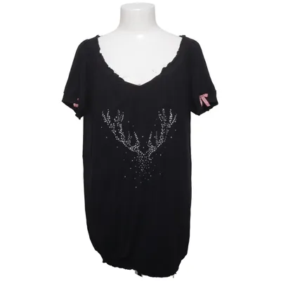T-shirt (Sort) fra HangOwear Elastan, Viscose
