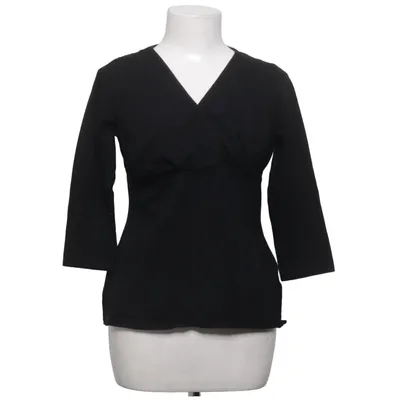 Slå-om bluse (Sort) fra Lace Bomuld, Elastan