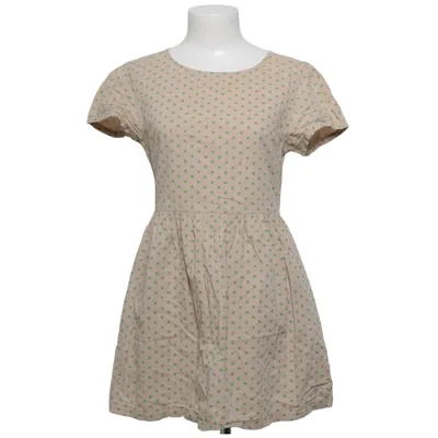 Jurk (Beige, Groen) van Edith & Ella Katoen