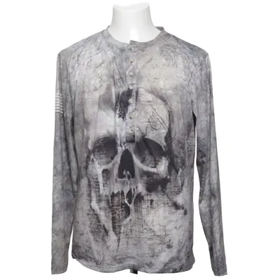 T-shirt manches longues (Gris, Multicolore)