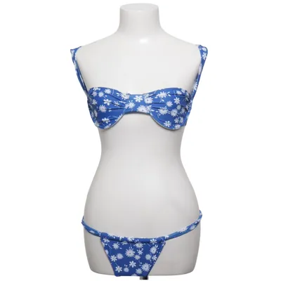 Bikini (Blauw, Wit) van Zaful Elastaan, Polyester