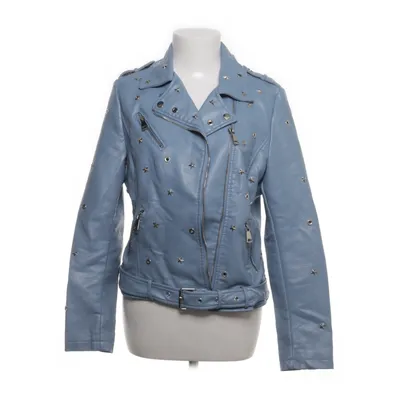 Bikerjack (Blauw) van Qed London Polyester, Polyurethaan