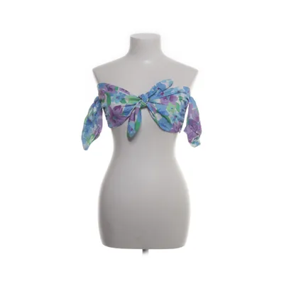 Crop top (Blauw, Meerkleurig) van Bershka