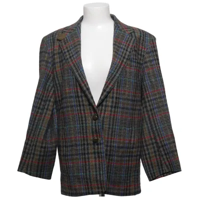 Blazer (Brown, Multicolored) from DAKS Signature Wool