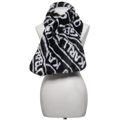 Scarf (Black, White) from Karl Lagerfeld Polyester