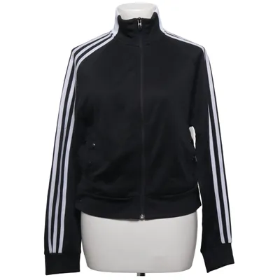 Træningsjakke (Sort, Hvid) fra Adidas Bomuld, Genanvendt polyester