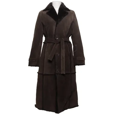 Leather coat (Brown) from Saki Puls Acrylic, Leather