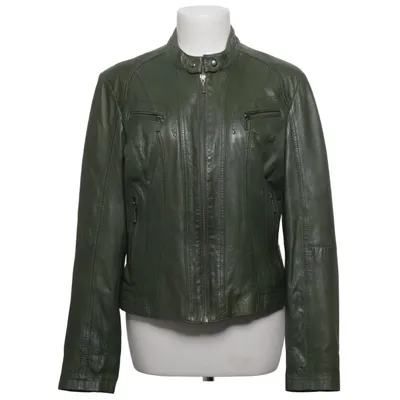 Leren jack (Groen) van Saki Collection