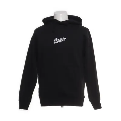 Hoodie (Black, White) from Pull & Bear STWD