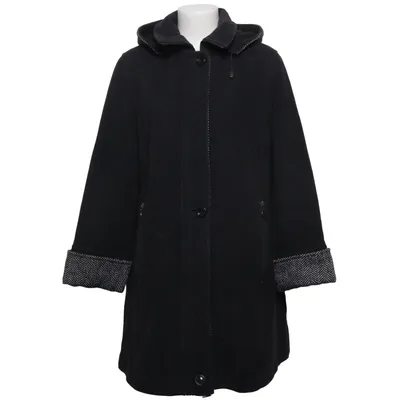 Coat (Gray) from Hettemarks Cashmere, Polyamide, Polyester, Wool