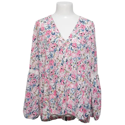Blus (Vit, Flerfärgad) från Fon Polyester