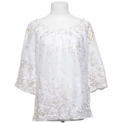 Blouse (Wit, Goud) van Malvin Women Katoen