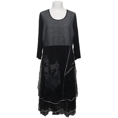 Kjole (Sort, Hvid) fra Shape Elastan, Polyester, Viscose