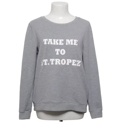 Sweatshirt (Gris) de Saint Tropez Coton, Élasthane, Polyester
