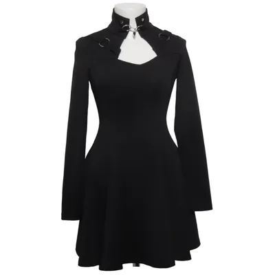 Robe (Noir) de Punk Rave Élasthane, Polyamide