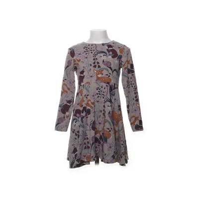 Klänning (Beige, Flerfärgad) från Polarn O. Pyret Elastan, Ekologisk bomull