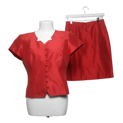 Tailleur jupe (Rouge) de Louise Béen Soie