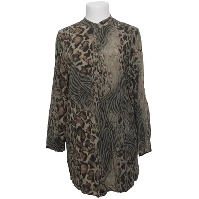 Blouse (Groen, Zwart, Bruin) van Marta Katoen, Elastaan