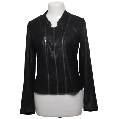 Biker jacket (Black) from Luxzuz Elastane, Polyester