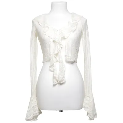 Wrap blouse (Beige) from Solado Design Elastane, Polyester