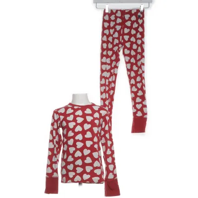Pyjamas (Röd, Vit) från Polarn O. Pyret Ekologisk bomull, Elastan