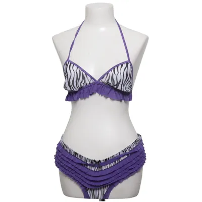 Bikini (Lila, Wit, Zwart) van Baci Lingerie Elastaan, Polyamide