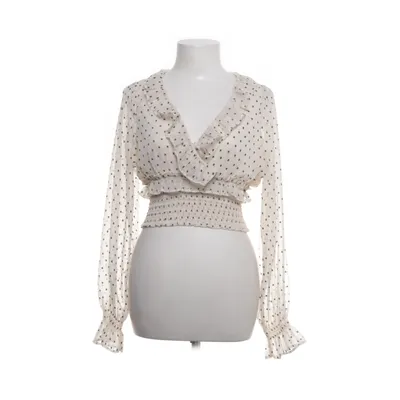 Blus (Beige, Svart) från Bik Bok Återvunnen polyester