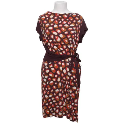 Dress (Red, Brown, White) from Nanso Elastane, Viscose