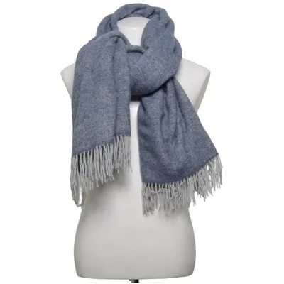 Écharpe (Bleu) de Kosta Linnewäfveri
