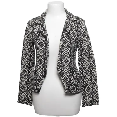 Strickjacke (Schwarz, Weiß) von Lely Wood Acryl, Baumwolle