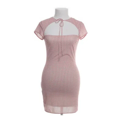 Klänning (Rosa, Vit) från Zara Polyester, Elastan