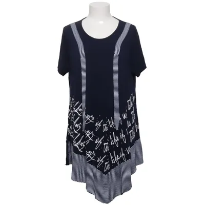 Dress (Blue, White) from Byebye Cotton, Elastane