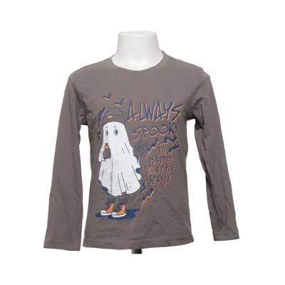 Langærmet t-shirt (Grå) fra KiK Bomuld