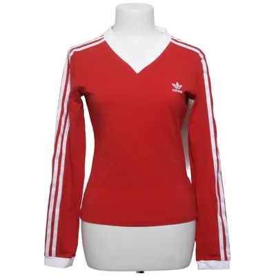 Lange mouwen shirt (Rood, Wit) van Adidas Originals Katoen, Elastaan