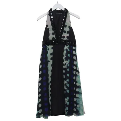 Cocktail dress (Black, Multicolored) from Zara Woman Cotton, Silk