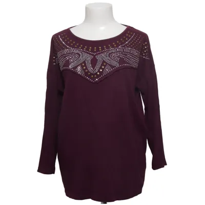 Long sleeve T-shirt (Purple) from Delicate Cotton, Polyester