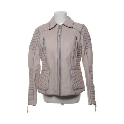 Läderjacka (Beige) från Rino & Pelle Bomull, Skinn, Polyester