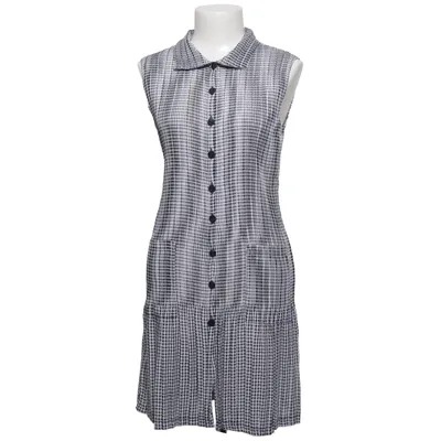 Shirt dress (Black, White) from Kriss Sweden Polyester