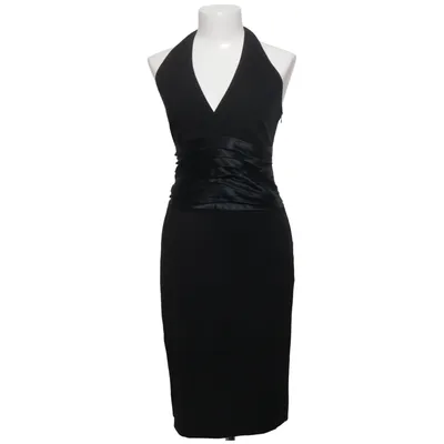 Robe dos-nu (Noir) de DKNY Élasthane, Soie, Viscose, Laine