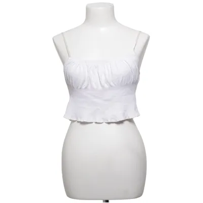 Crop top (White) from Voyelles Elastane, Viscose