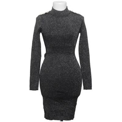 Turtleneck kjole (Sort, Sølv) fra Moocci Polyamid, Viscose