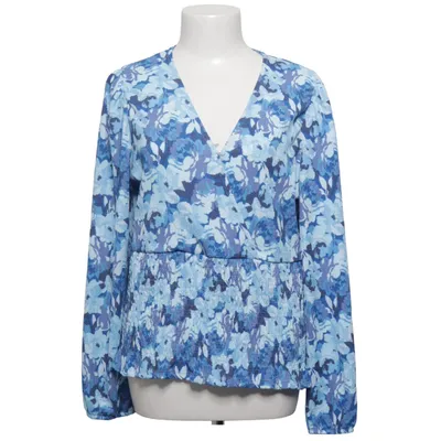 Slå-om bluse (Blå, Hvid, Flerfarvet) fra Gallery Elastan, Polyester