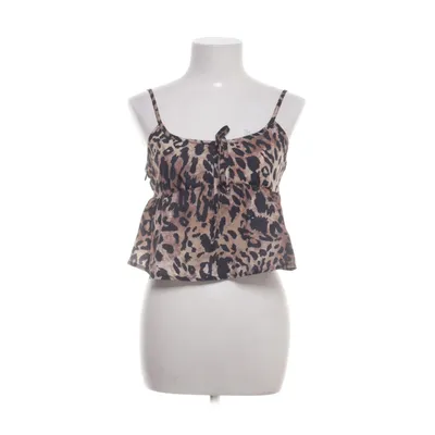 Crop top (Brun, Flerfarvet) fra Shein Polyester, Elastan
