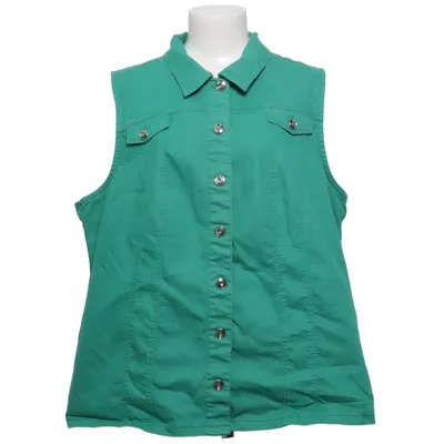 Denim vest (Green) from Naber Damenmoden Cotton, Elastane, Polyester