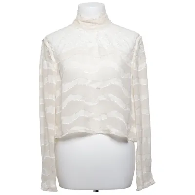 Blouse (Beige) van H&M Conscious Collection Lyocell, Polyamide, Zijde, Viscose