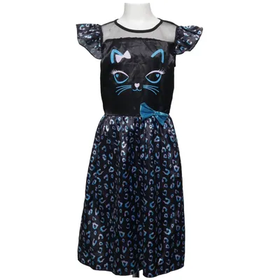 Fancy dress (Black, Blue) from Carnival Polyester