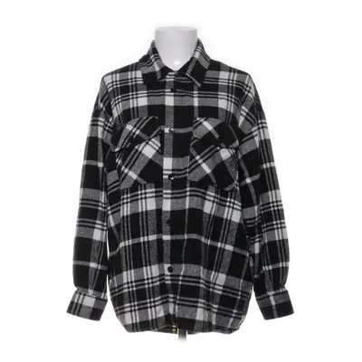 Flannel shirt (Black, White) from LTB Acrylic, Cotton, Polyamide, Polyester, Viscose
