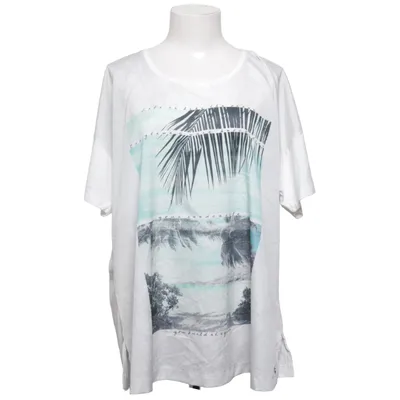 T-shirt (Blanc, Multicolore) de Gina Laura Élasthane, Polyester, Viscose